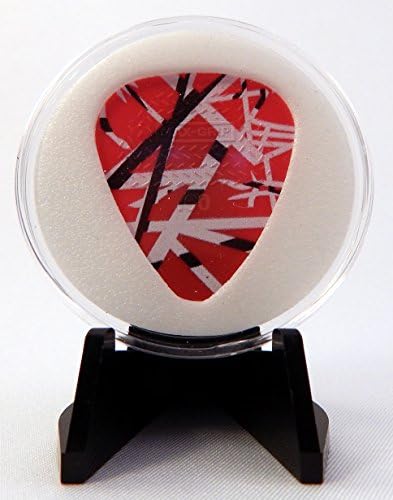 EVH Eddie Van Halen Frankenstein Guitar Pick With MADE IN USA Display Case & Easel