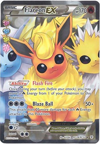 Pokemon Flareon Ex Rc28 Generations Holo