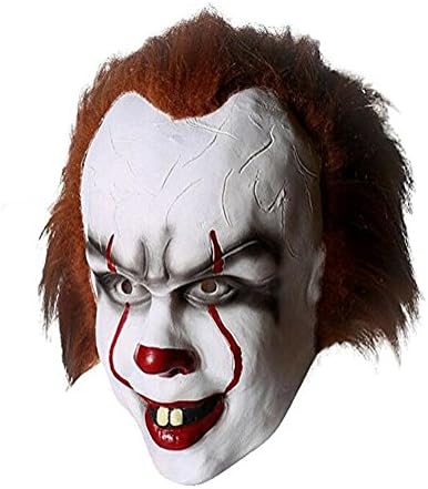 Yangxiao Unisex Hot Sale Clown Cosplay Mask Costume Accessories For Halloween (One Size, As picture)