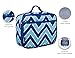 Wildkin Kids Insulated Lunch Box – Durable and Reusable for School & Travel - Chevron Blue