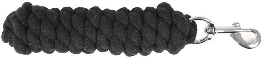 Horze Basic Cotton Stable Lead Rope Black, Dark Blue, Raspberry Pink, One Size, 6' Length