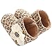 LIVEBOX Baby Premium Soft Sole Bow Anti-Slip Mid Calf Warm Winter Infant Prewalker Toddler Snow Boots (S: 0~6 months, Leopard Flower)