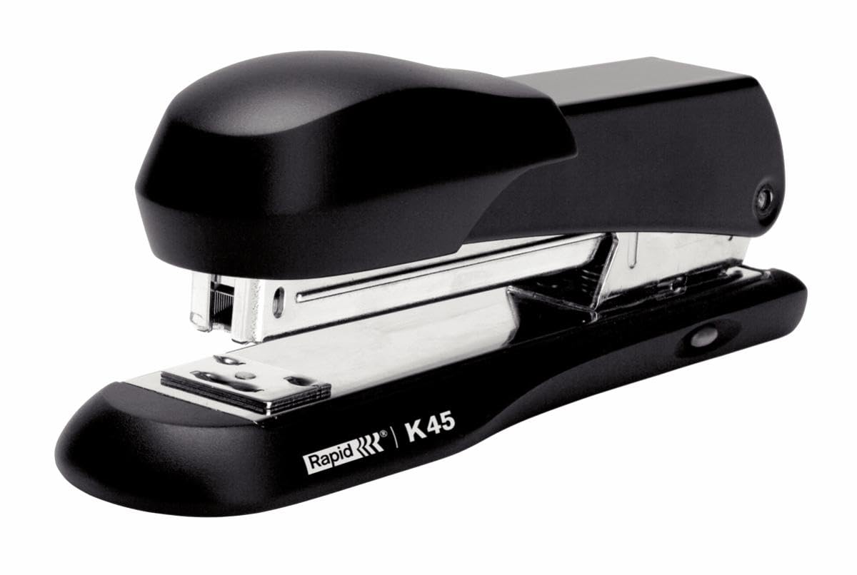 Rapid Classic K45 Full Strip Stapler, 20 Sheet Capacity, Stapling, Tacking and Pinning, Metal Body, Staple Remover, Black, 23888200