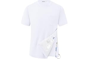 HORSSLE Post Shoulder Surgery Shirt, Comfy Mastectomy After Surgery Shirt, Full Open Side Snap Chemo & Dialysis Friendly