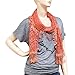 Falari Women Lace Scarf With Fringes Coral