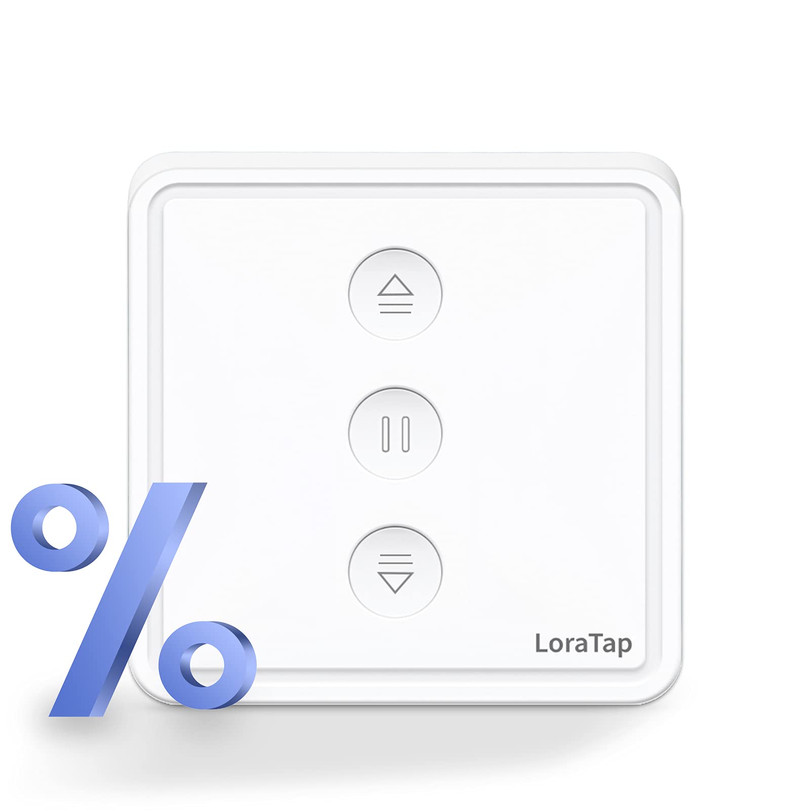LoraTap 【5th Gen】Connected Rolling Blind Switch, Smart WiFi Curtain, Compatible with Alexa Google Home, Smart Wall Motor Timer