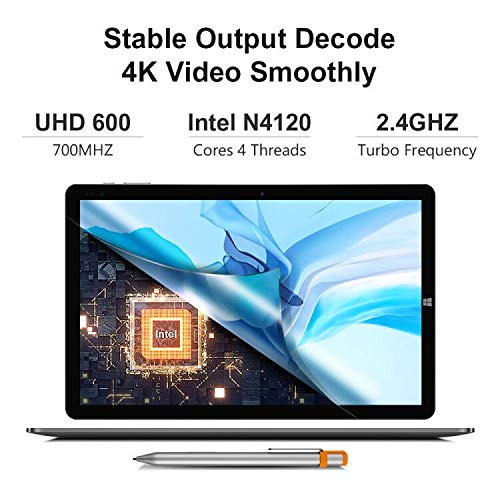 CHIWI-Hi10-XR-2-in-1-Laptop-with-Stylus-Pen-101-Inch-Touch-Screen-Tablet-Pc-6GB-LPDDR4X-128G-SSD-Turbo-frequency-26GHz-1920x1200-Resolution-24G5G-Wifi-BT51Windows-10-Home