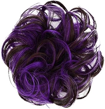 Curly Messy Hair Bun Donut Hair Chignons Wavy Synthetic Hair