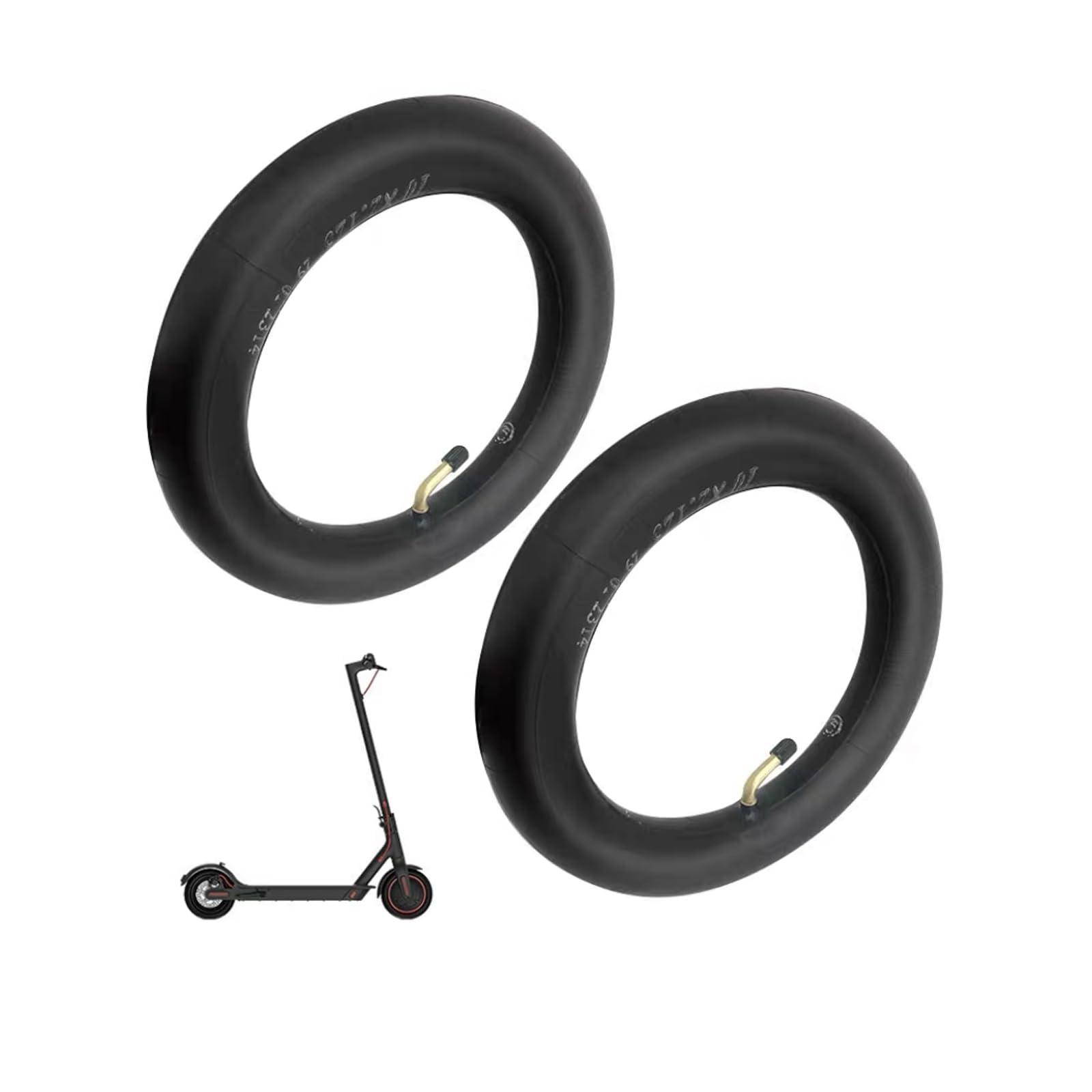 LIANRISES 2pcs Scooter Wheels Inner Tube 10x2 Inner Tube Replacement Tires 10x2.125