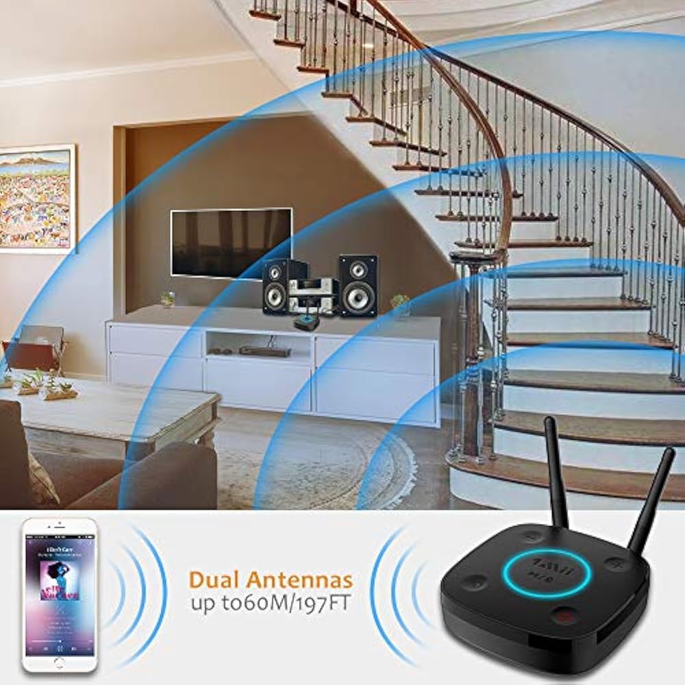 Bluetooth Network Adapters 1Mii B06Pro Long Range Receiver, HiFi