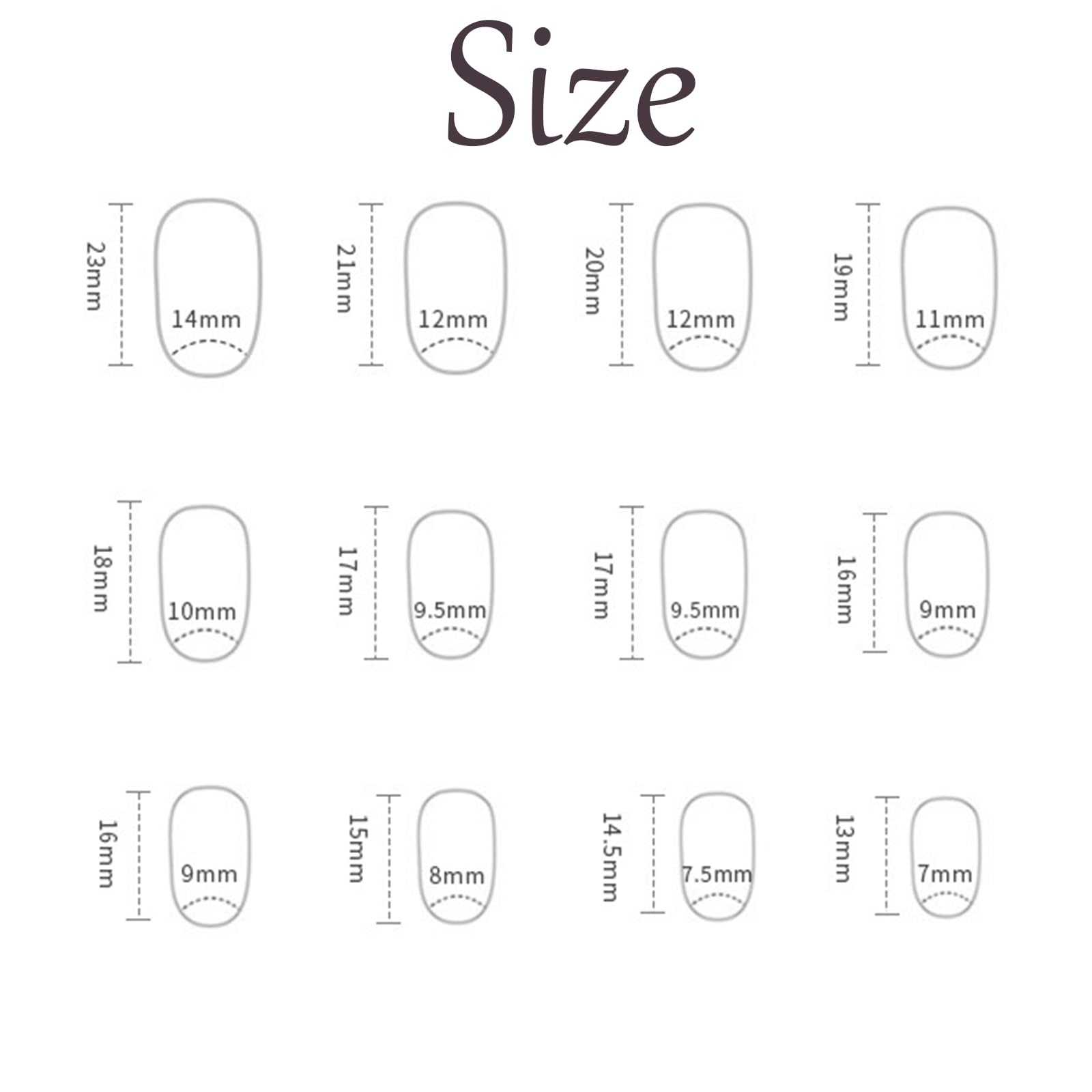 24Pcs French Tip Press On Nails, Medium Almond Tips Acrylic Full Cover White Glossy Nude Reusable Glue On Nails for Women Girls - Image 7