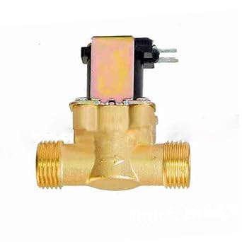 Fincos DC 12V 24V AC 220V grifo de agua de latón RO Feed Ball ...