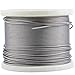 kjxxkj T316-Stainless Steel 1/8'' Aircraft Wire Rope for Cable Railing Hardware/Kit, Marine Grade (Silver, 400FT)