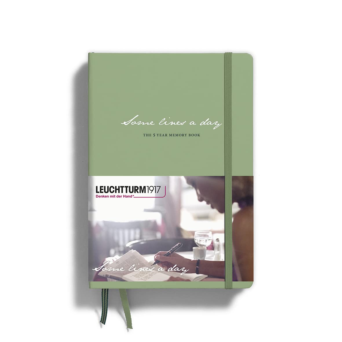 LEUCHTTURM1917 363840 Some Lines A Day, 5 Year Memory Book Medium (A5), Sage — image 1