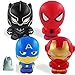 NeatoTek Jumbo Slow Rising Squishies 4 Pack Super Hero Squishy Toys Party Favors Stress Relief Toy for Boys Toddlers Bag