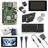 V-Kits Raspberry Pi 3 Model B+ (Plus) Complete Starter Kit with 7" LCD Touchscreen Monitor &amp; Mini Keyboard with Touchpad Combo
