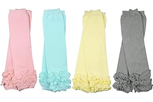 juDanzy Girls Ruffle 4 pack of baby leg warmers