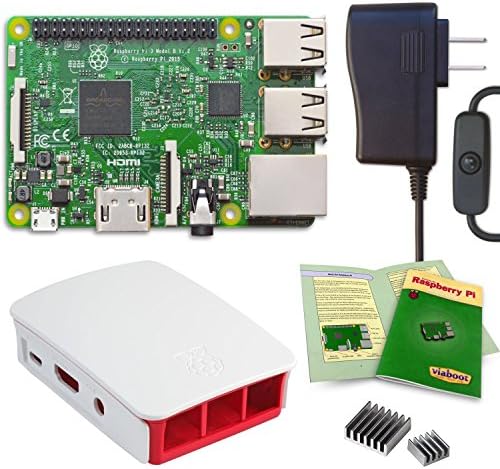 Raspberry Pi 3 Power Kit — Power Supply, Official Red/White Case Edition