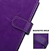 Galaxy S6 Edge Case, ULAK 9 cards Slot Slim PU Leather Wallet Flip Protector Cover with ID & Credit Card Pockets for Samsung Galaxy S6 Edge (Purple) Will not Fit S6 Edge Plus
