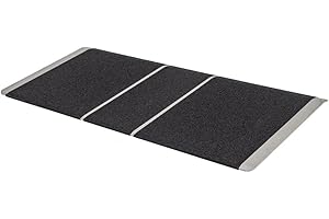 Silver Spring 2-5/8" High, 36" Wide Solid Aluminum Mobility Threshold Ramp for Wheelchairs, Scooters, and Power Chairs