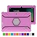 Turpro Kids' Shockproof Silicone Case for Chromo Inc 7 inch, Alldaymall A88X, Dragon Touch Y88X Plus/Y88X, VURU A33, NPOLE 7 Inch Tablet (Light Purple)