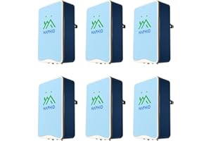 HAPHID Ionizer Air Purifier/Plug In Air Purifier with Highest Output - Up to 32 Million Anions/Sec,Portable Filterless&Ion Air Purifier for Home Office Purify: Odors,Pets Smell Etc (6-Pack,Blue)