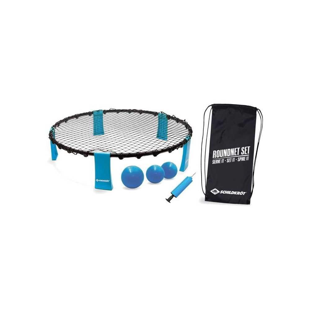 Schildkröt Roundnet Set, Complete Set for an Immediate Start, Includes 3 Balls, Ball Pump and Carrying Bag, Ultimate Fun for Young and Old, 970981