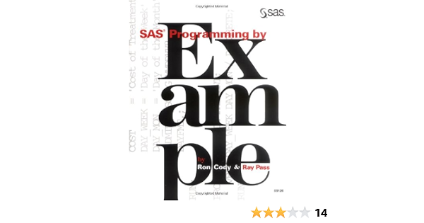 Sas Programming By Example 9781555446819 Computer Science Books Amazon Com