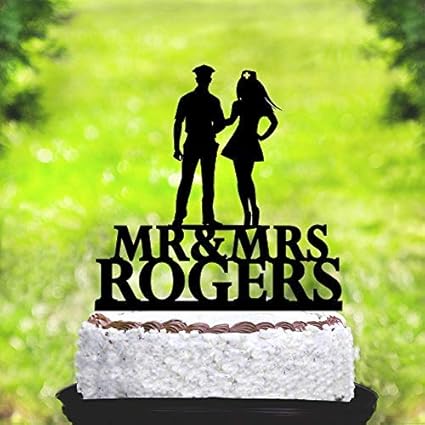 Jeremyhar75 Decoration De Gateau De Mariage Pour Policier Et Infirmiere Personnalisable Mr Et Mrs Amazon Fr Cuisine Maison Jeremyhar75 Decoration De Gateau De Mariage Pour Policier Et Infirmiere Personnalisable Mr Et Mrs Amazon Fr Cuisine Maison