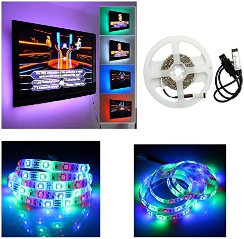 Lionels LED Strips Bias Backlight RGB Lights - USB Powered LED HDTV Bias Lighting for TV Ambient Lighting - Background Lighting for TV （6.5ft / 78.7inch / 2M ) Multi Color
