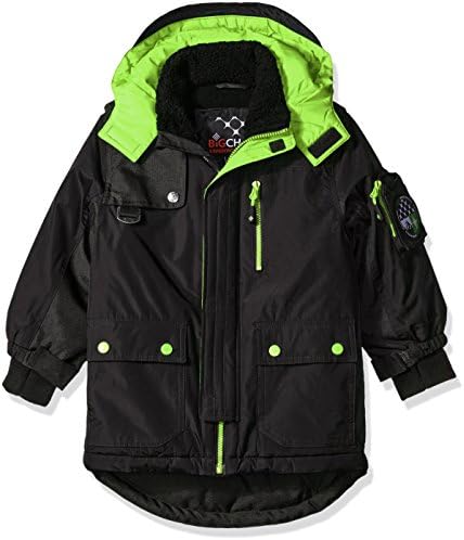 Big Chill Big Boys' Expedition Jacket, Black, 10/12