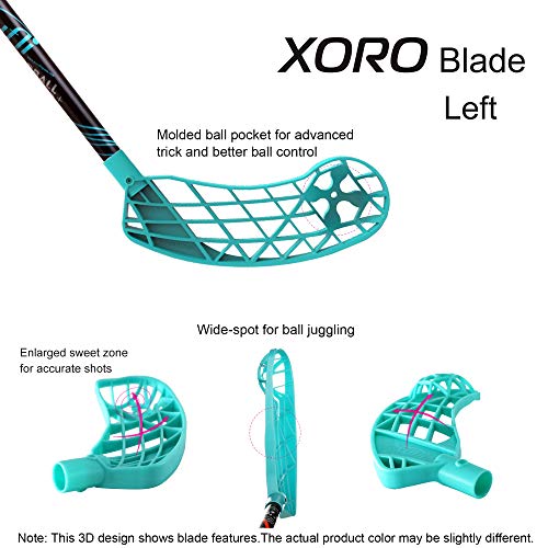 ACCUFLI Floorball Tricks Stick XORO Z80 (Teal - Left Handed)