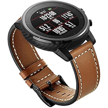 Amazon.com: Correa de reloj de cuero 2019 para Huawei ...