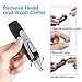 Ear Nose Hair Trimmer, Vansky Nose Ear Sideburns Facial Hair Clipper Removal for Men Women Wet/Dry Use, Battery-Operated Precision styler Trimming