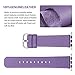 Fullmosa Leather Bands Compatible with Apple Watch Band 41mm 40mm 38mm 42mm for Women Men, Top Grain Genuine Leather Strap for iWatch Ultra 2/Ultra/10/9/8/7/6/5/4/3/2/1/SE2/SE, Purple/Silver