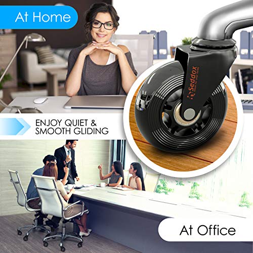 Professional Office Chair Wheels 10mm Stem FIT IKEA Chairs ONLY 3