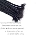 YONNA Human Hair Microlocks Sisterlocks Dreadlocks Extensions 20Locs Full Handmade (Width 0.4cm) 12inch Natual Black #1B