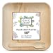 Chic Leaf Palm Leaf Plates Disposable Inch Square Pack Compostable Biodegradable & Eco Friendly Plates - Microwave Safe Disposable (10'' - 25 Pack)