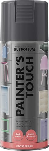 Rust-Oleum Painter's Touch 400ml Spray Paint Aerosol Dark Grey view 7