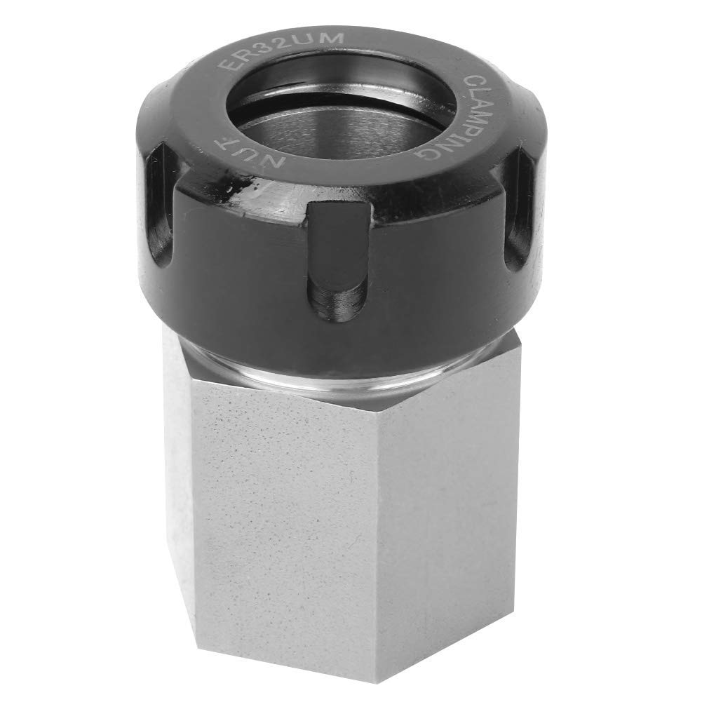 ER32 Collet Block Chuck Collet Holder for Lathe Engraving Machine Milling Machine Clamping Set(Hex handle)