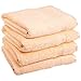 Superior Luxurious Soft Hotel & Spa Quality Bath Towel Set of 4, Made of 100% Premium Long-Staple Combed Cotton - Peach, 30