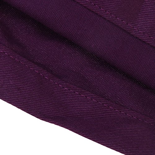 Unisex Surgical Scrub Cap Round Cotton Doctor Nurse Cap Surgery Hat (Purple)