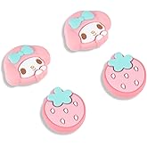 Kuitmor Switch Joy Con Thumb Grip Caps,4PCS Soft Silicone Joystick Cover,Cute Analog Stick Cap Compatible with Switch/OLED/Lite