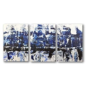 3 Panel Canvas Wall Art Abstract Oil Painting Pictures Home Wall Decorations for Bedroom Living Room Paintings Canvas Prints Framed - 16"x24" x 3 Panels
