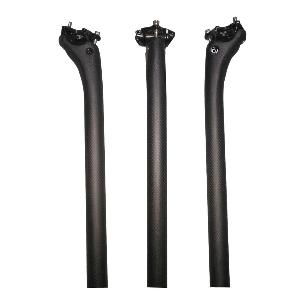 RongXuan Bicycle Seat Post Carbon Seat Post Road Bike Mountain Bike 27.2 30.8 31.6 350/400 mm 3K Matt/Glossy Offset 25 mm Seat Post (30.8 x 350 mm)