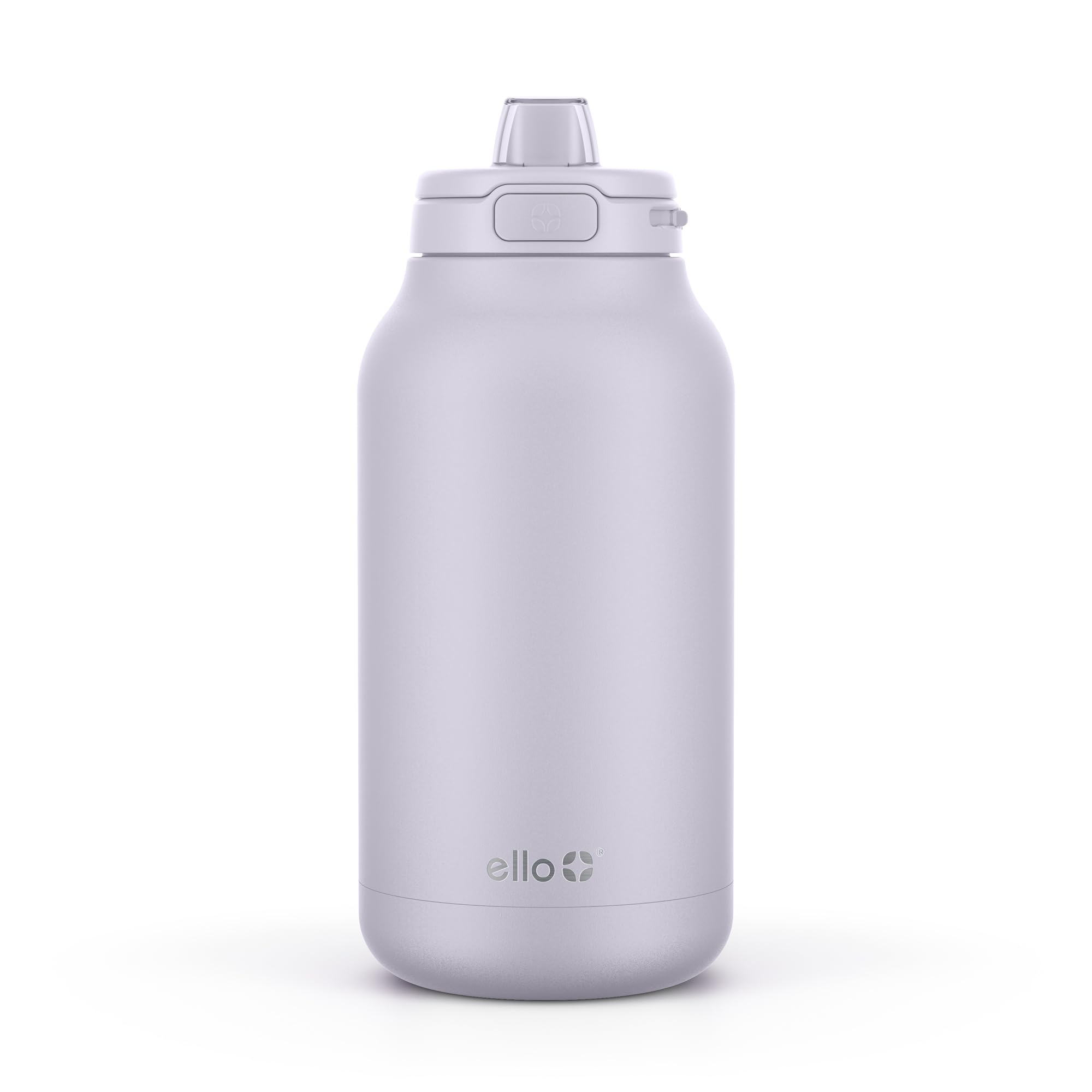 Ello Hydra 64oz Half Gallon Vacuum Insulated Stainless Steel Jug with Locking, Leak-Proof Lid and Soft Silicone Straw, Metal Reusable Water Bottle, Keeps Cold All Day, Celeste Image Ello Hydra 64oz Half Gallon Vacuum Insulated Stainless Steel Jug with Locking, Leak-Proof Lid and Soft Silicone Straw, Metal Reusable Water Bottle, Keeps Cold All Day, Celeste Image