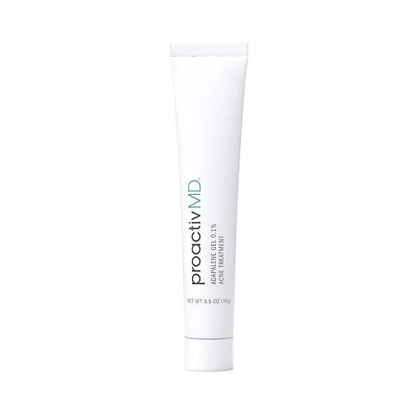 PROACTIVMD ADAPALENE GEL ACNE TREATMENT, PARABEN FREE, PRESCRIPTION STRENGTH RETINOID FOR FACE AND BODY ACNE, .1% SOLUTION, 0.5 OZ