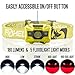 Foxelli USB‑C Rechargeable LED Headlamp – Ultra‑Light 2.4 oz & Bright 180 Lumens – Red/White Light, 5 Modes, IPX5 Waterproof, 40 h Runtime for Trail Running, Camping, Hiking