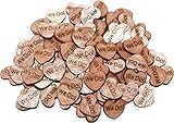 100 TINY We Do Wooden Hearts - Wood Table Confetti, Embellishments, Scatters, Invitations, Table Decor, Rustic Weddings and Events