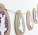 SUNBEAUTY 2.2m Easter Rabbit Eggs Natural Burlap Bunting Banner for Easter Decoration Holiday Party Garland (Rabbit)